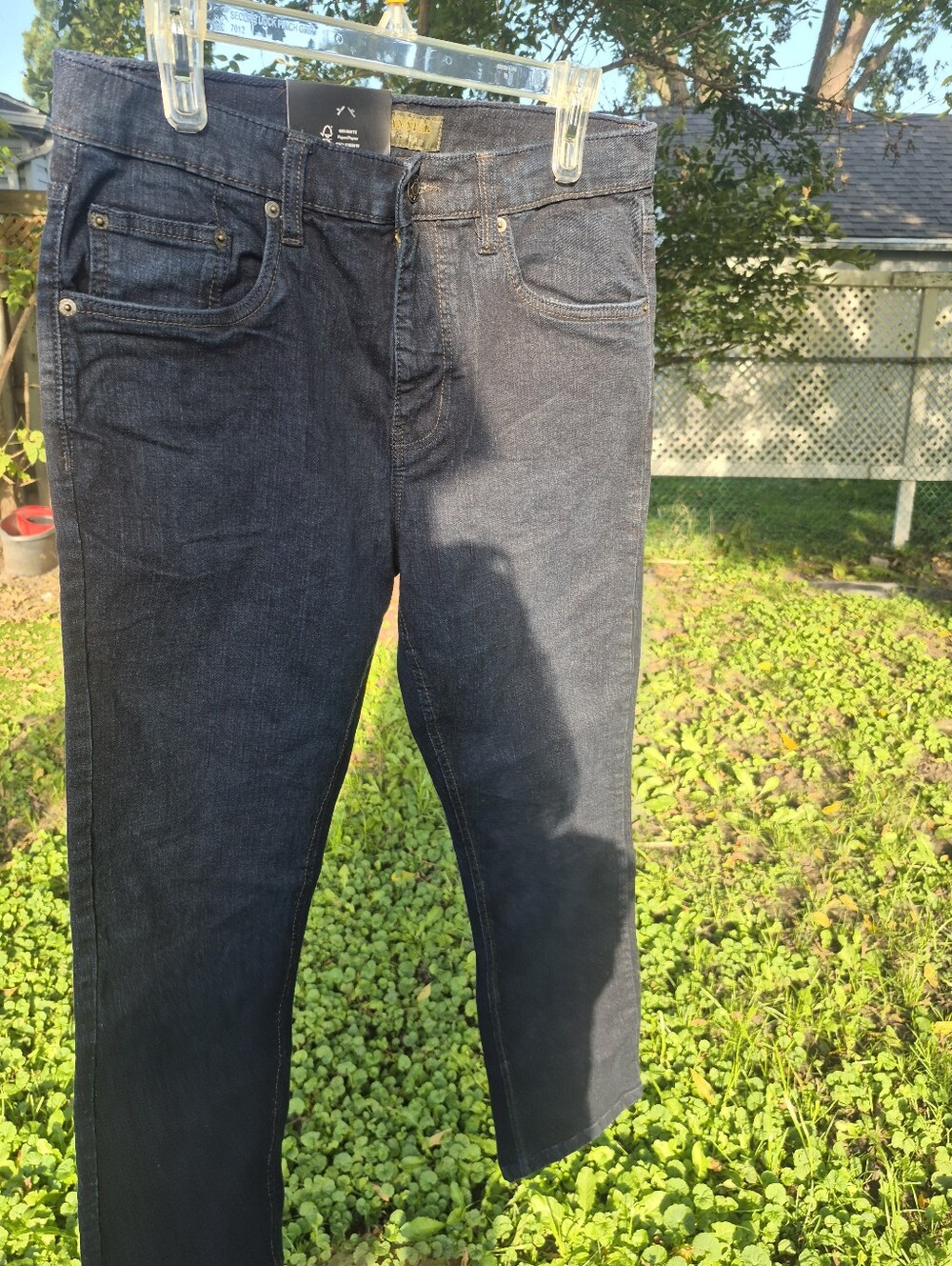 Slim Straight Men's Jeans in Dark Blue - Unknown Brand